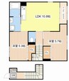 アリビオ 2LDKの間取り