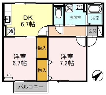 間取図 パインフォレスト　A棟