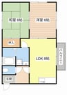 ボナール 2LDKの間取り
