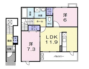 間取図 ラネージュⅡ番館