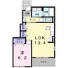 メゾン　プリムヴェ－ル 1LDKの間取り