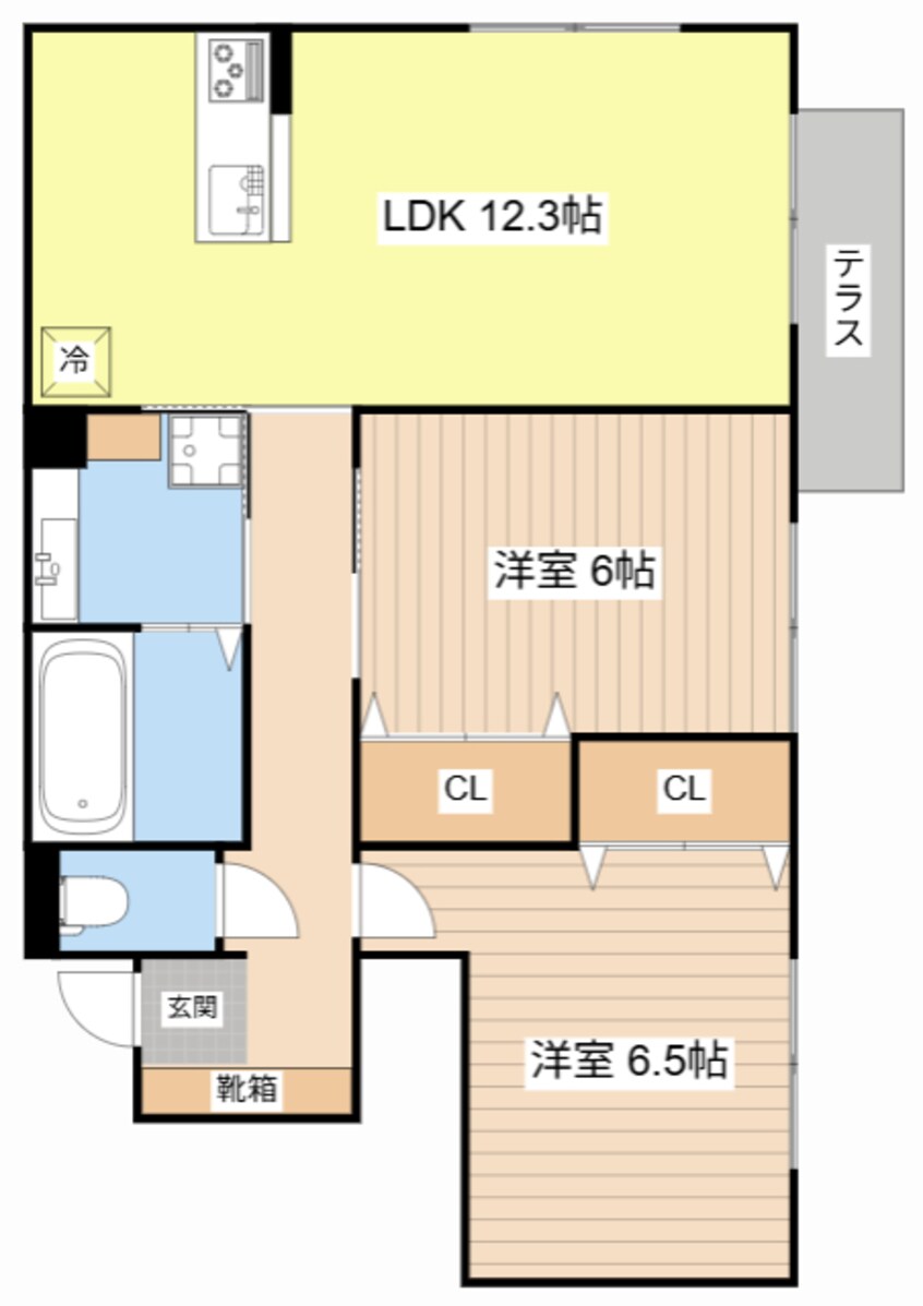 間取図 Piedmont比叡