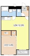 ハートフルマンションVenereNeo 1LDKの間取り