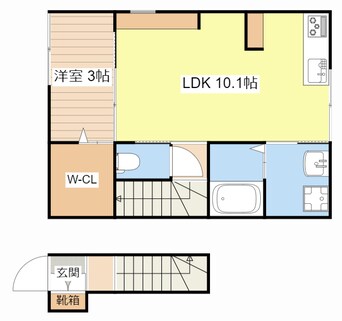 間取図 カルフールⅨ　C棟