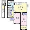 イースト・メゾン 2LDKの間取り