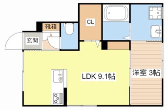 間取図 カルフールⅨ　B棟