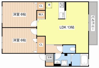 間取図 レジデンス琵琶
