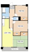 アストレア吉田 3LDKの間取り