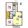 メゾンヴィラ佐野 2LDKの間取り