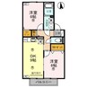 クローバー　Ⅱ 2DKの間取り