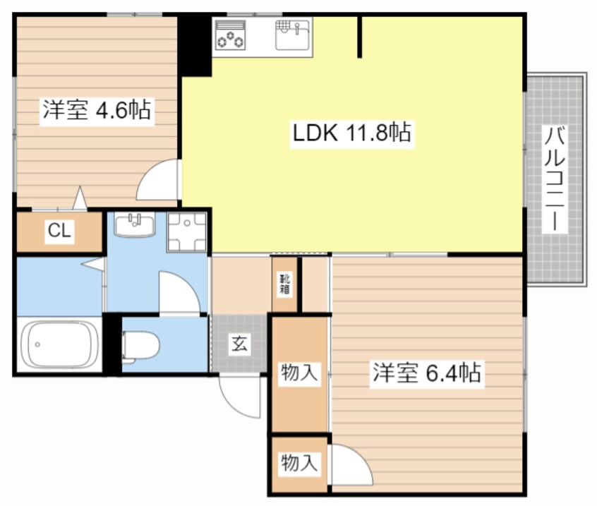 間取図 きぬがさ　２１