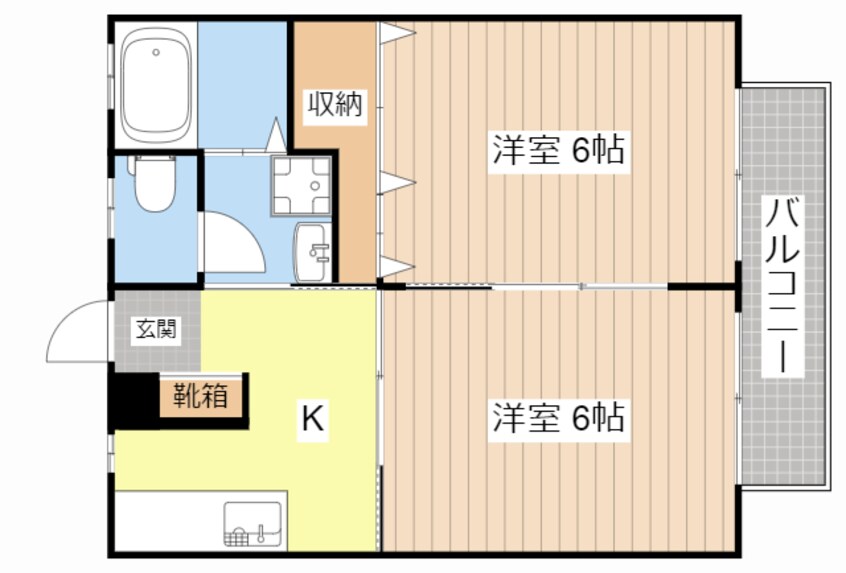 間取図 ハイツ田園