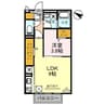 レセンテ出町　A棟 1LDKの間取り