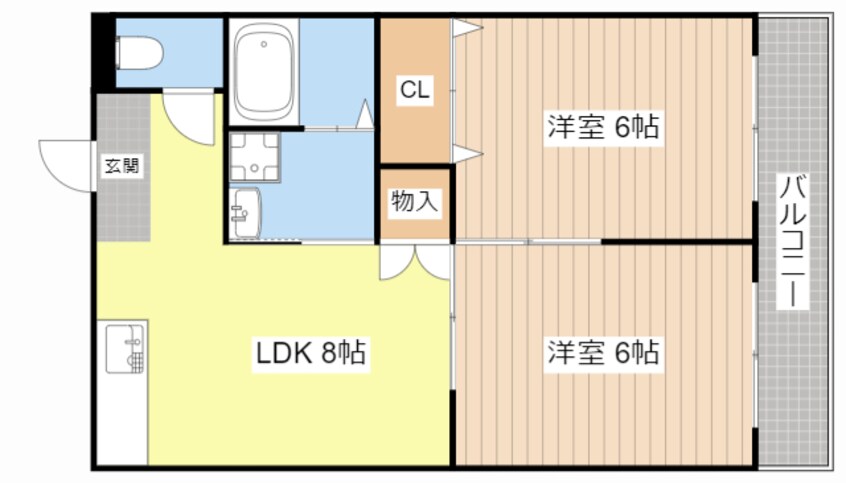 間取図 フォルサⅠ号館