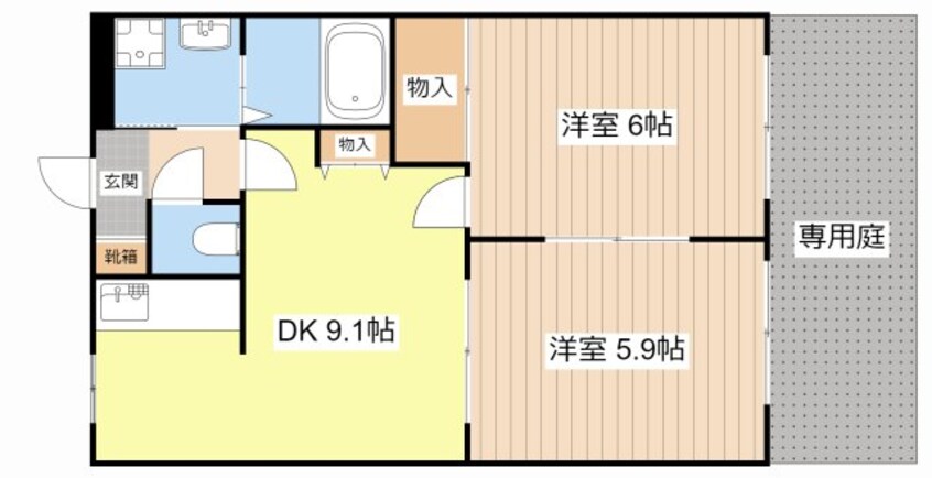 間取図 サンハイツ・オクヤマ