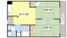 LakiaMaison野洲 1LDKの間取り