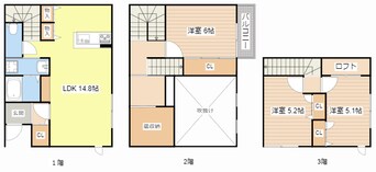 間取図 ベルリード能登川