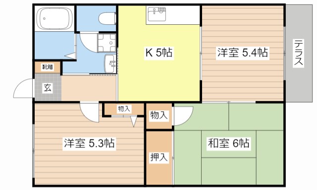 間取り図 コーポ　ツジタツ