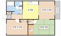 コーポ　ツジタツの間取図