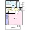 ラフィナート 1Kの間取り