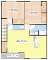 リトルアグリン 2LDKの間取り