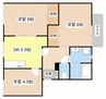 エスパシオ21 3DKの間取り