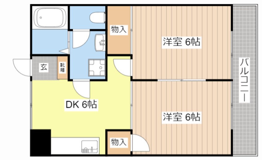 間取図 アコ―シャル・ドゥのとがわ