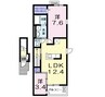 雅楽 2LDKの間取り