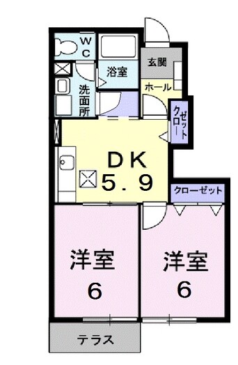 間取図 ラフィネシャトレーⅢ番館