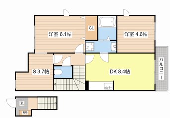 間取図 カーサ西の宮