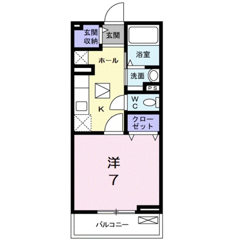 間取図 Ｃｈａｒｍｅ金屋