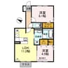 サンシャイン北斗 2LDKの間取り
