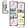 アクア　リージョン 3LDKの間取り