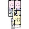 アンシャンテ 2LDKの間取り