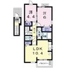 ヴィ　アン　ヴィ 2LDKの間取り