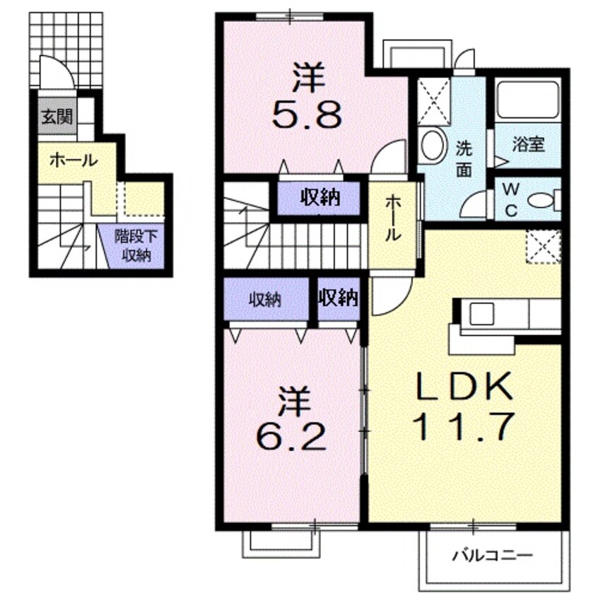 間取図 ブリーズタウン愛知川