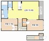 ティンカーベル 2LDKの間取り