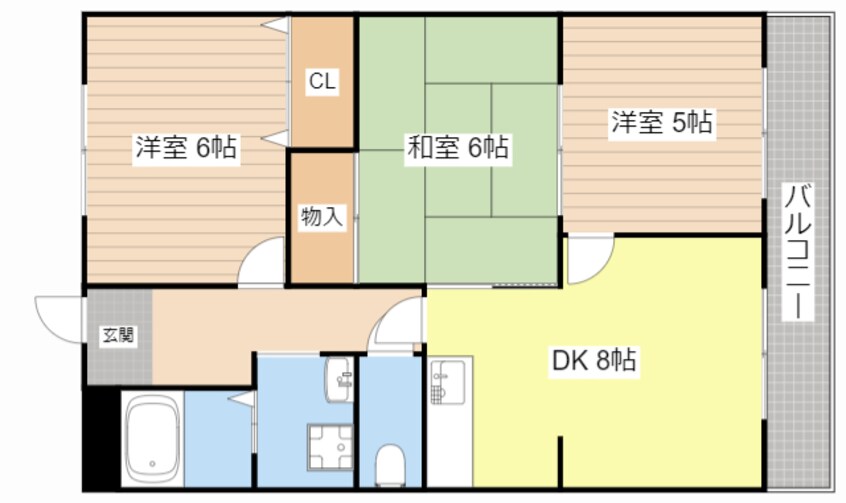 間取図 佐生マンション