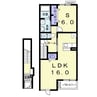 ブライトハウスⅣ 1LDKの間取り