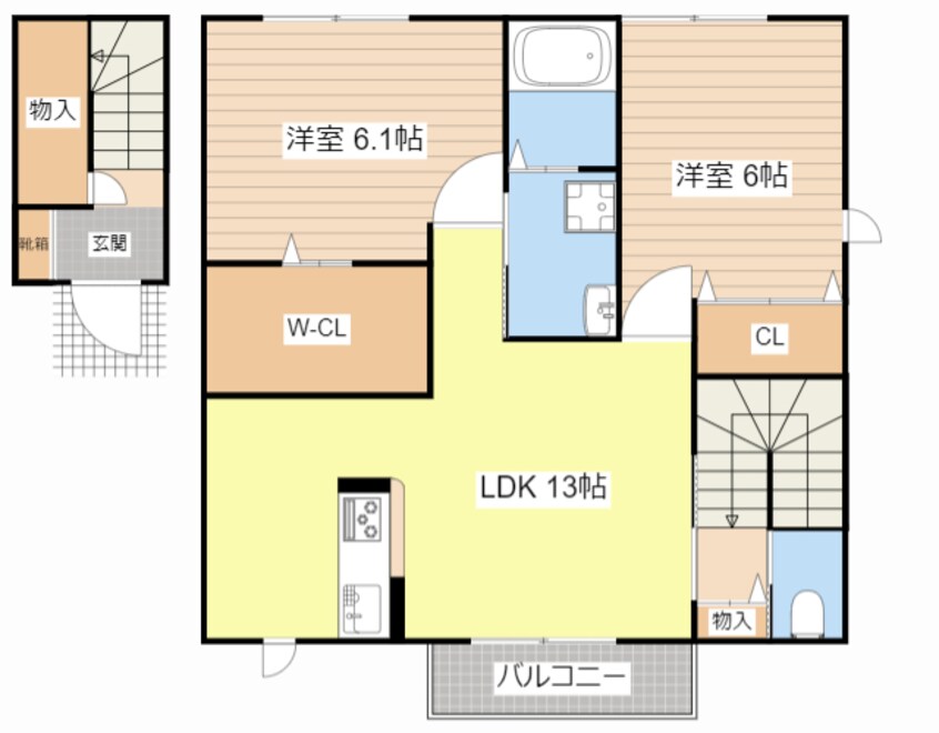 間取図 ワン　ウィル（Ｃ棟）