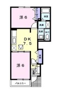 ヴィラ　アンソレイエⅢの間取図