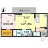 Dレジデンス東近江 1LDKの間取り