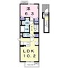 坂本３丁目アパート 1LDKの間取り