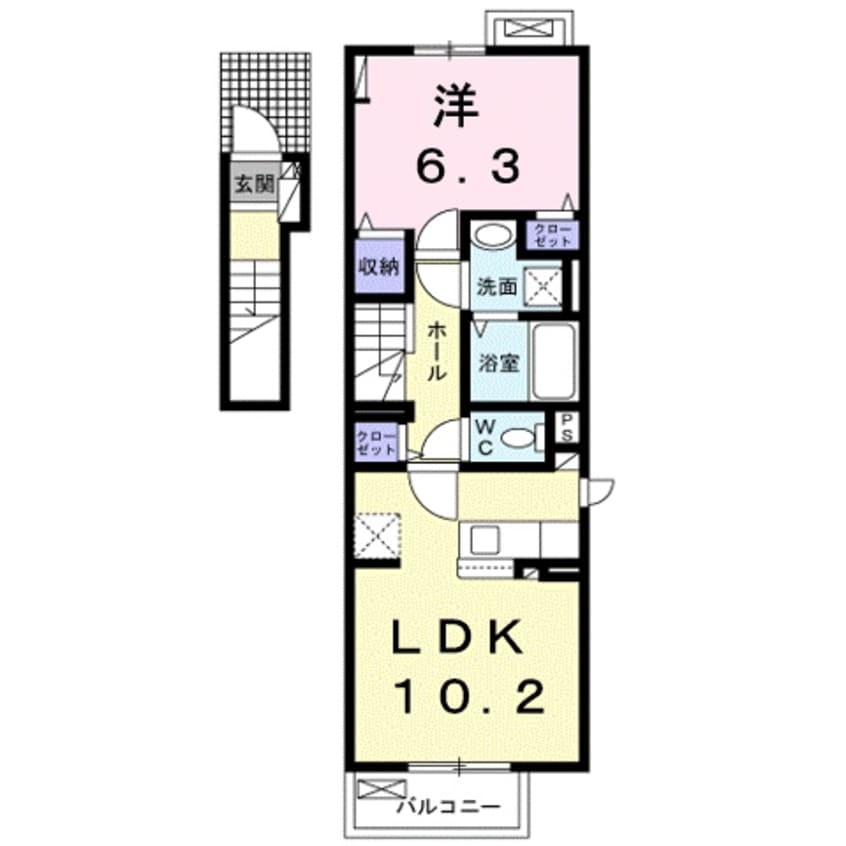 間取図 坂本３丁目アパート