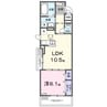 バンブーフォレスト　Ⅱ 1LDKの間取り