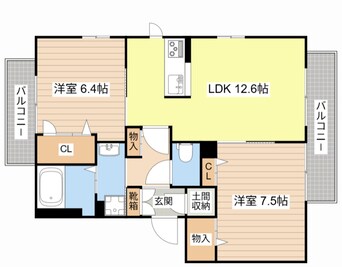 間取図 アンティーク　Ｒ
