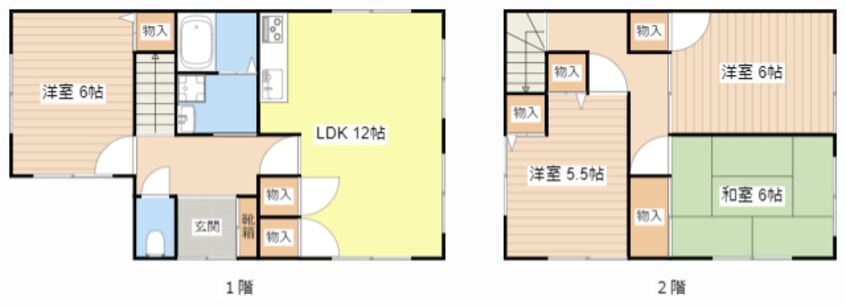 間取図 種町T邸貸家