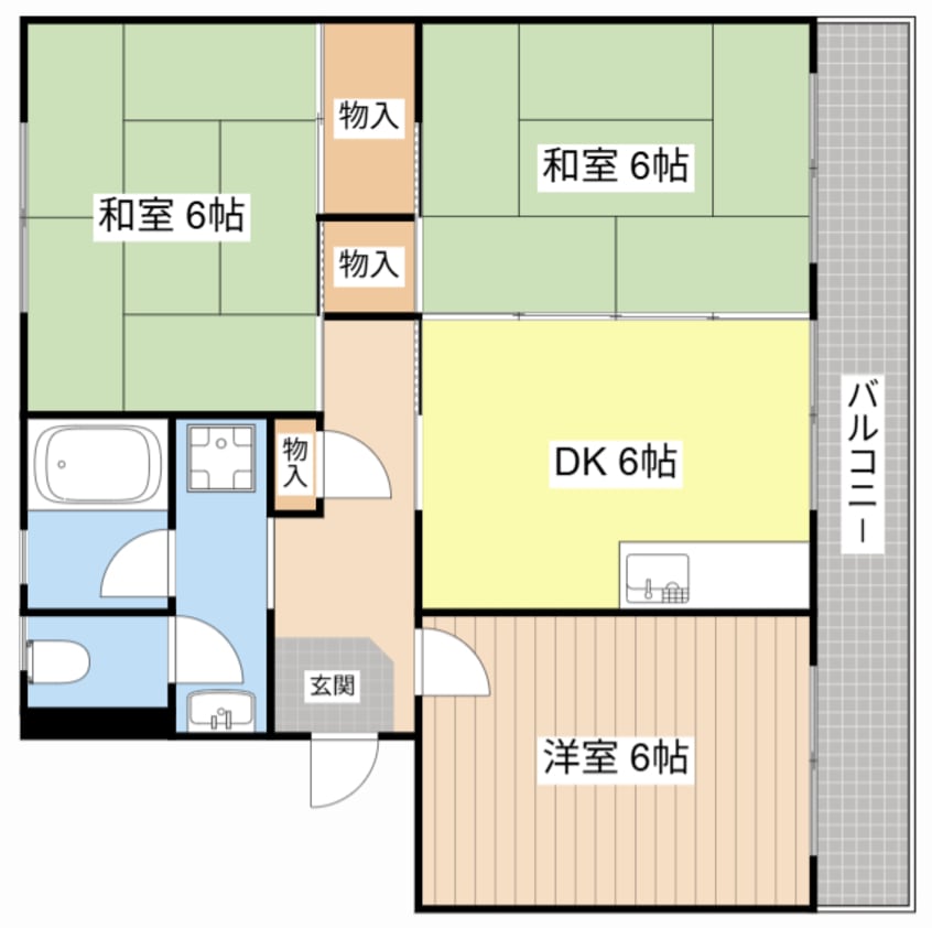 間取図 ハイツ堤下
