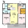 Grandir（グランディール） 2LDKの間取り