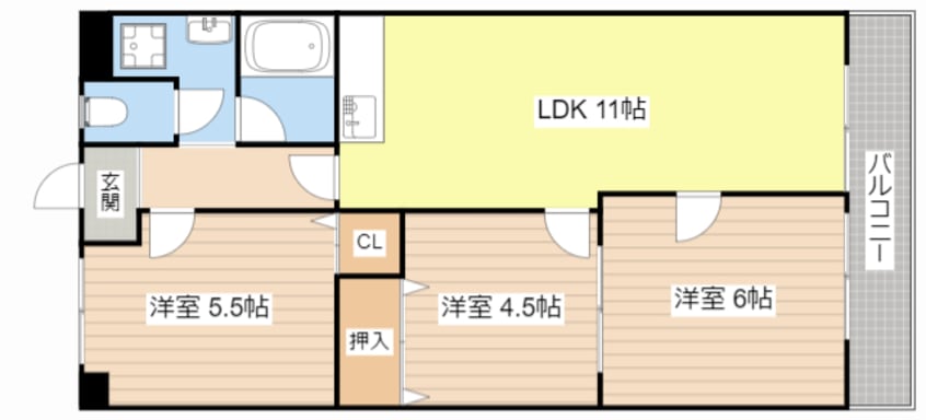 間取図 グランドール壱番館